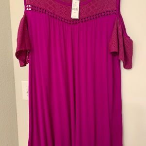 Lane Bryant peekaboo shoulder top